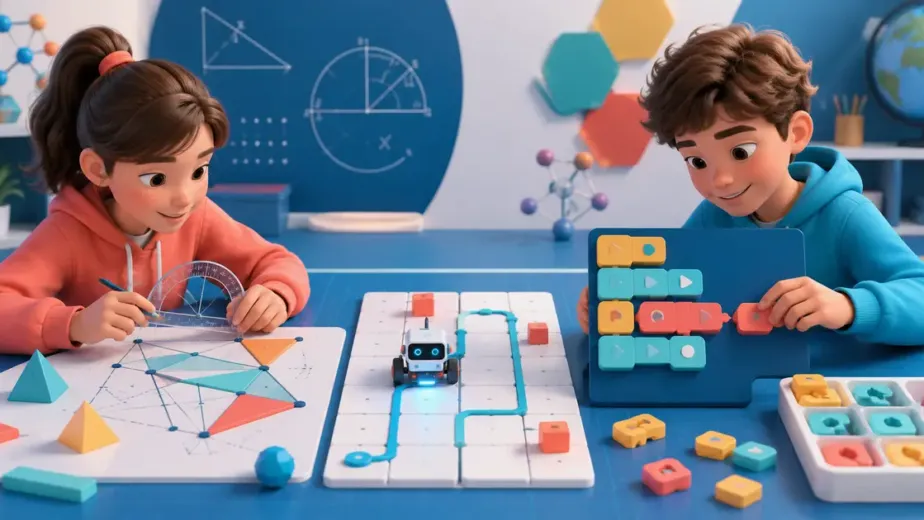 Djeca povezuju geometriju i programiranje robota